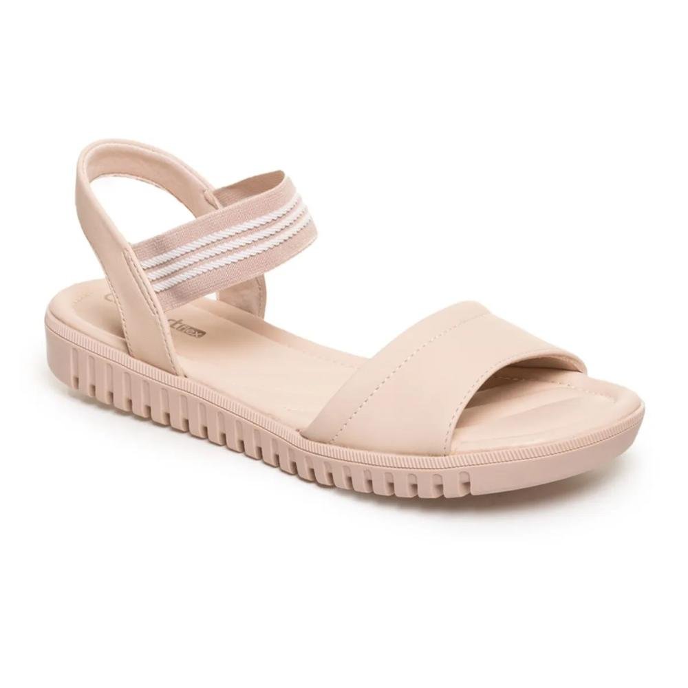 Sandália Comfortflex Elástico Feminina Nude 4