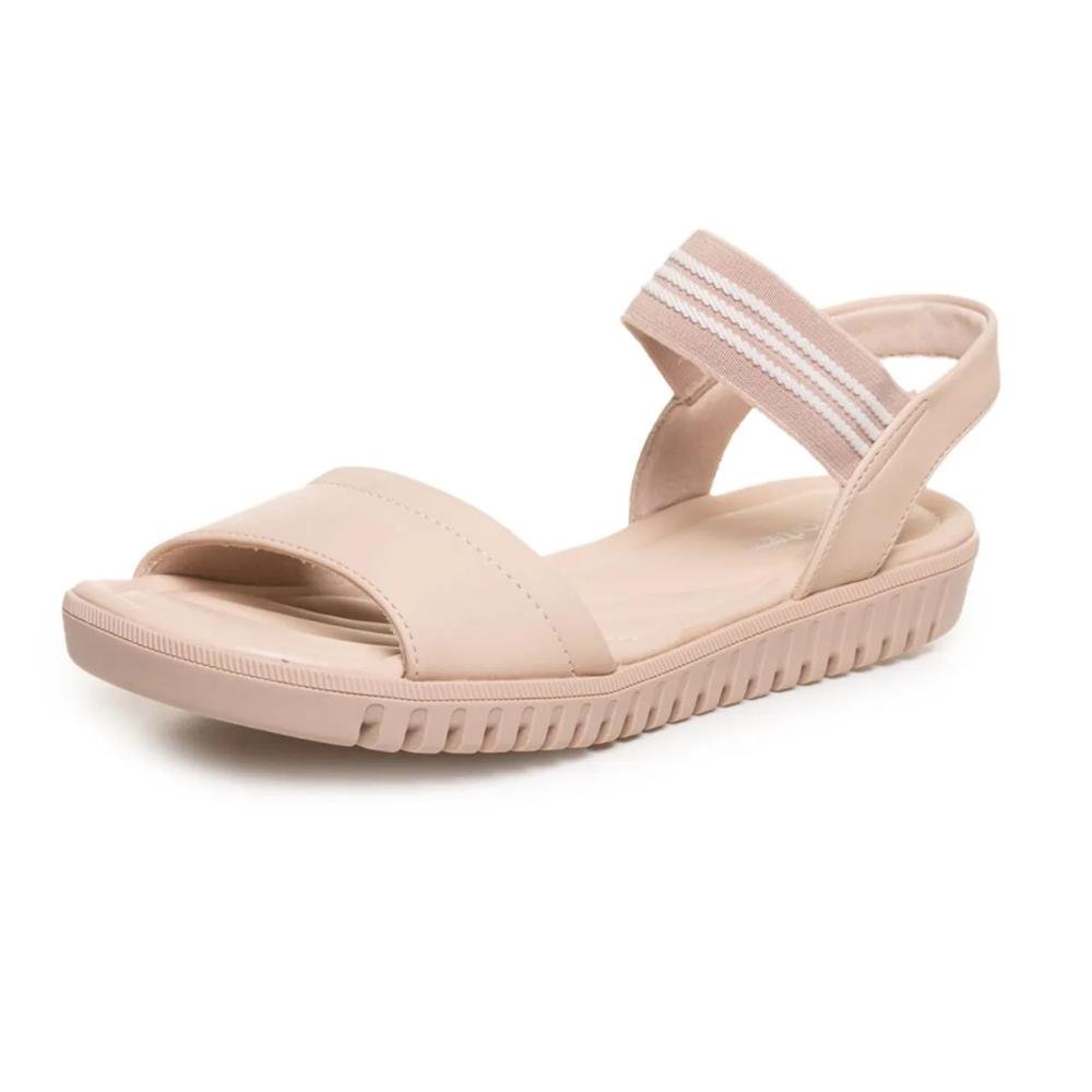Sandália Comfortflex Elástico Feminina Nude 5