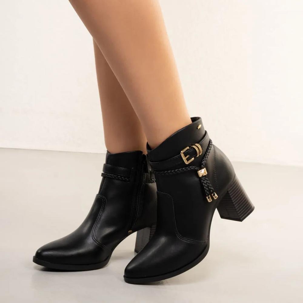 Bota Dakota Salto Grosso Feminina Preto 7