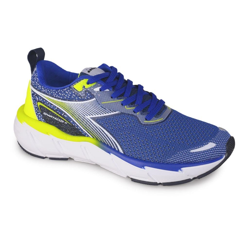 Tênis Diadora Spartacus II Masculino Azul/Amarelo 3