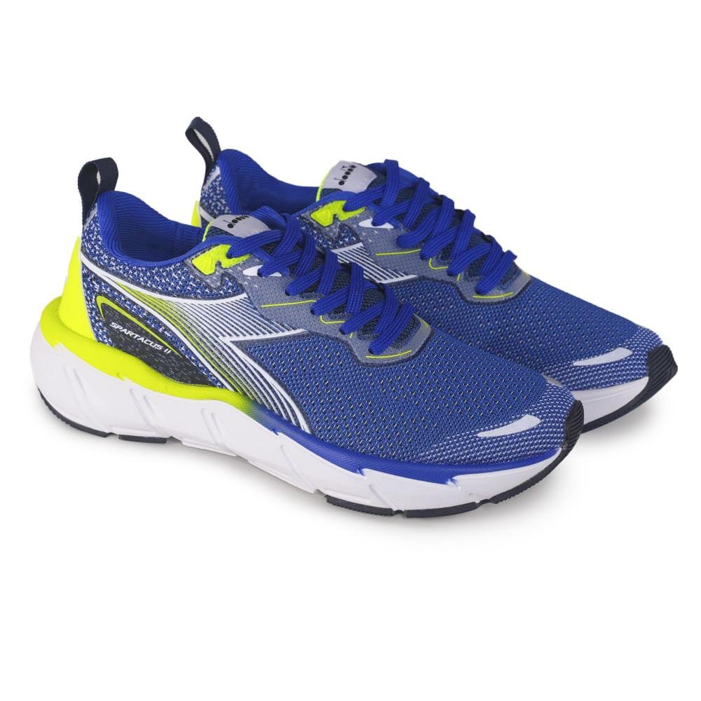 Tênis Diadora Spartacus II Masculino Azul/Amarelo 6
