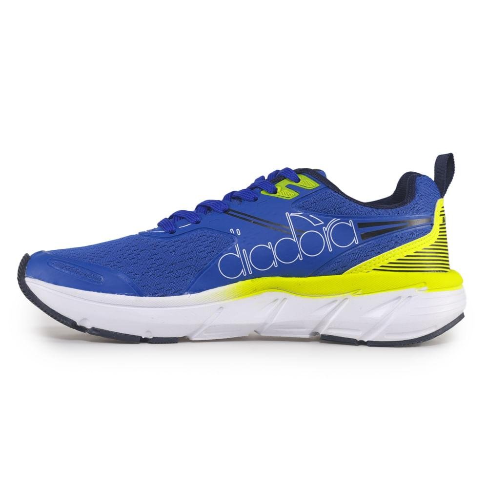 Tênis Diadora Apollo Masculino Azul/Amarelo 2