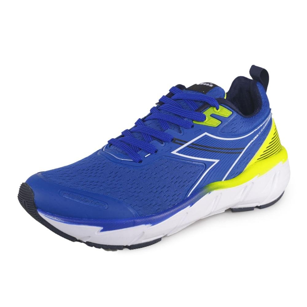 Tênis Diadora Apollo Masculino Azul/Amarelo 5