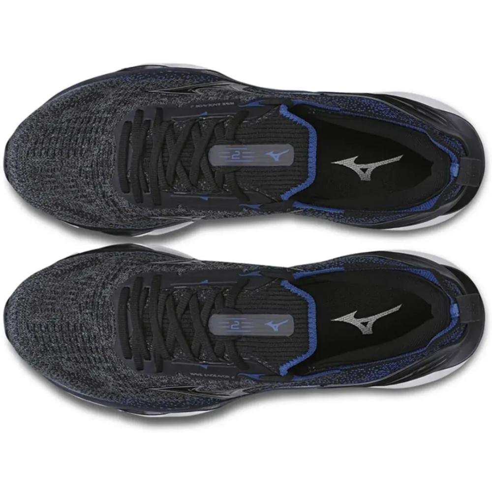 Tênis Mizuno Wave Endeavor 2 Masculino Preto/Azul 3