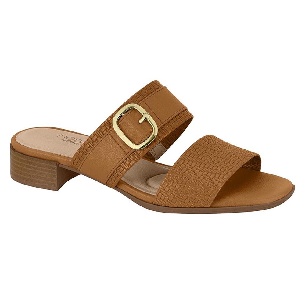 Tamanco Camel Modare Fivela Feminina