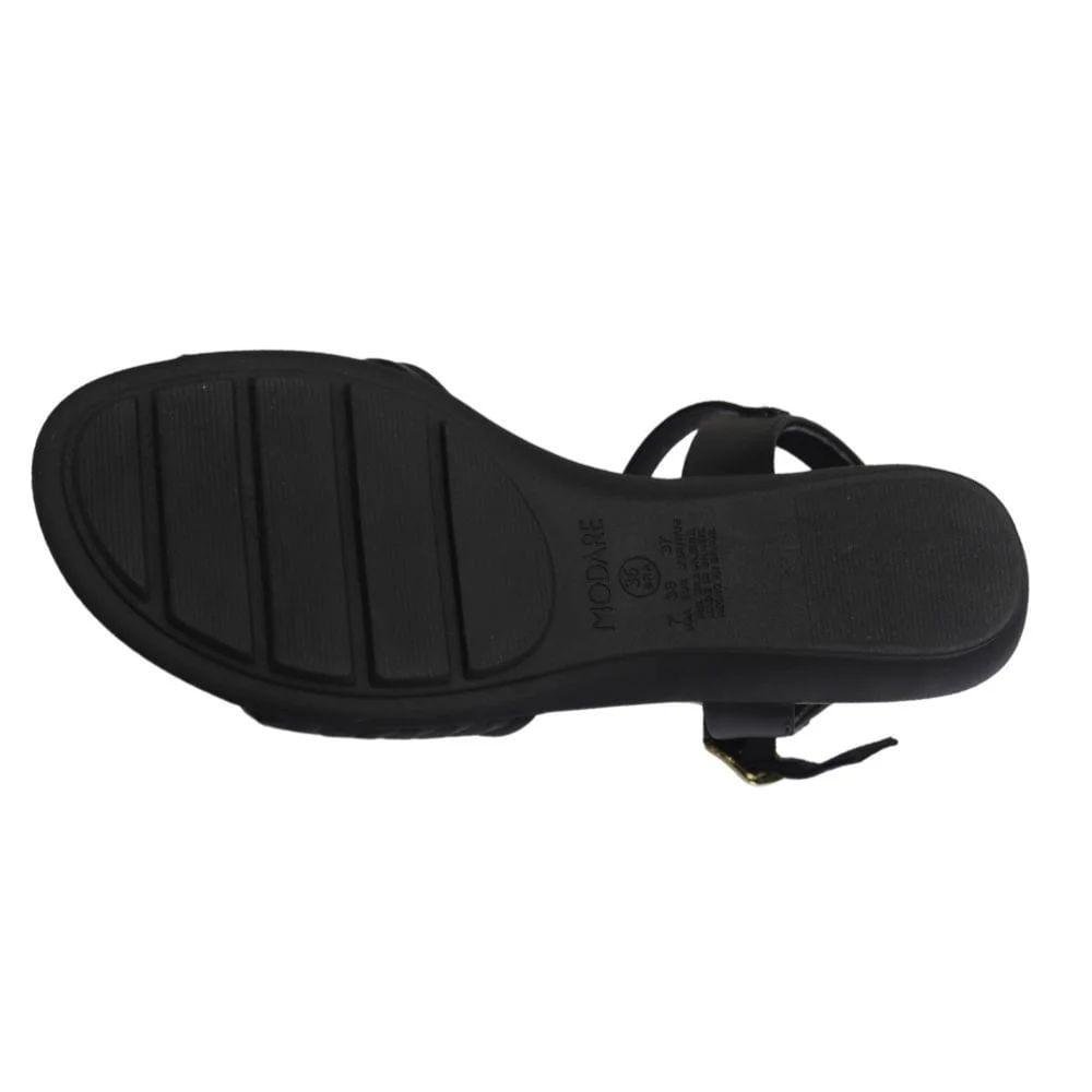 Sandália  Modare Fivela Laço Feminina Preto 6