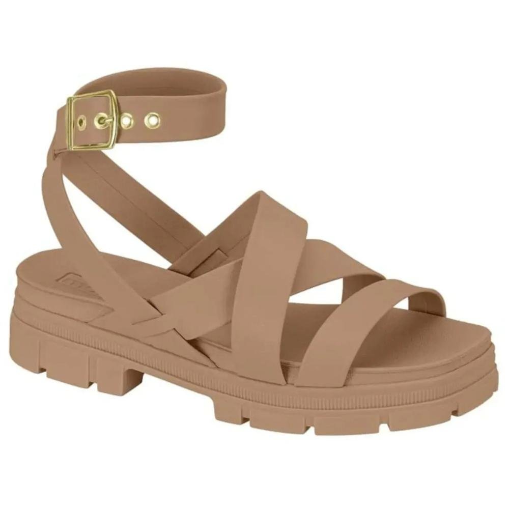 Sandália Moleca Tratorada Amarração Feminina Nude 3