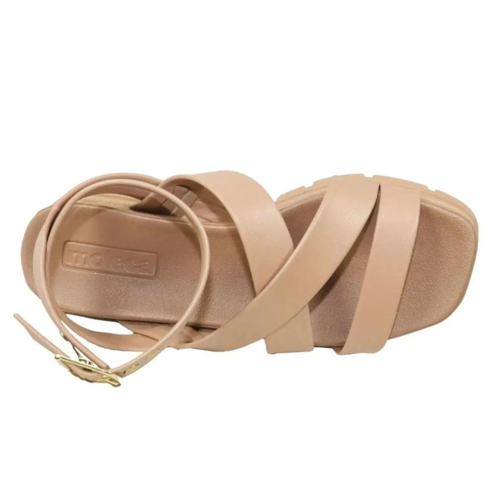 Sandália Moleca Tratorada Amarração Feminina Nude 4