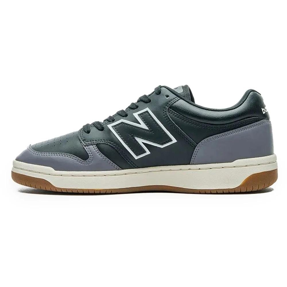 Tênis New Balance 480 Low Masculino Preto/Cinza 2