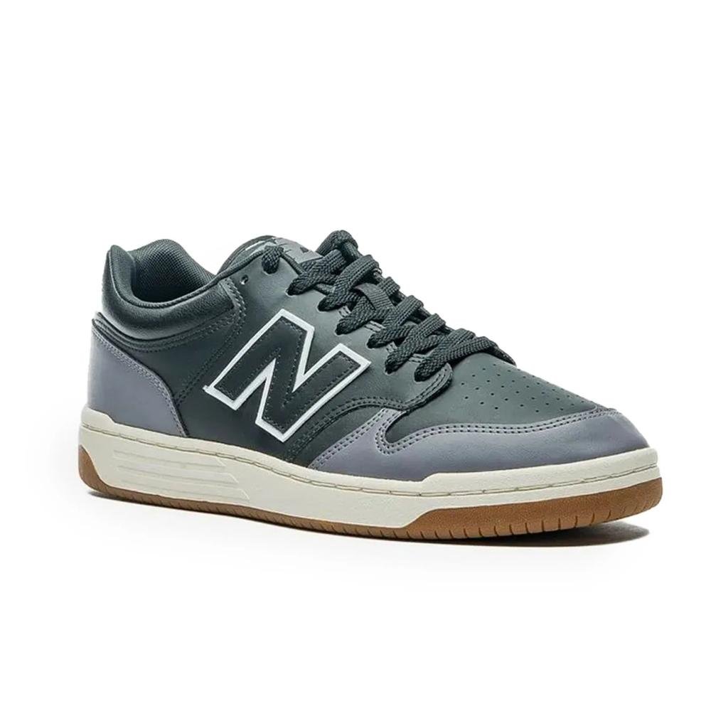 Tênis New Balance 480 Low Masculino Preto/Cinza 3