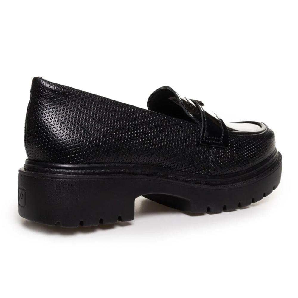 Sapato Mocassim Pegada Verniz Feminino Preto 5