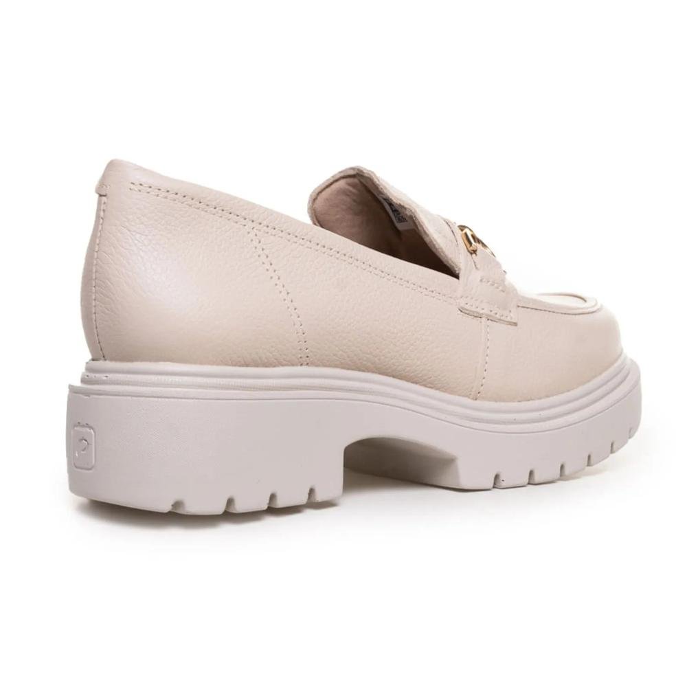 Sapato Mocassim Pegada Fivela Feminino Linho 5