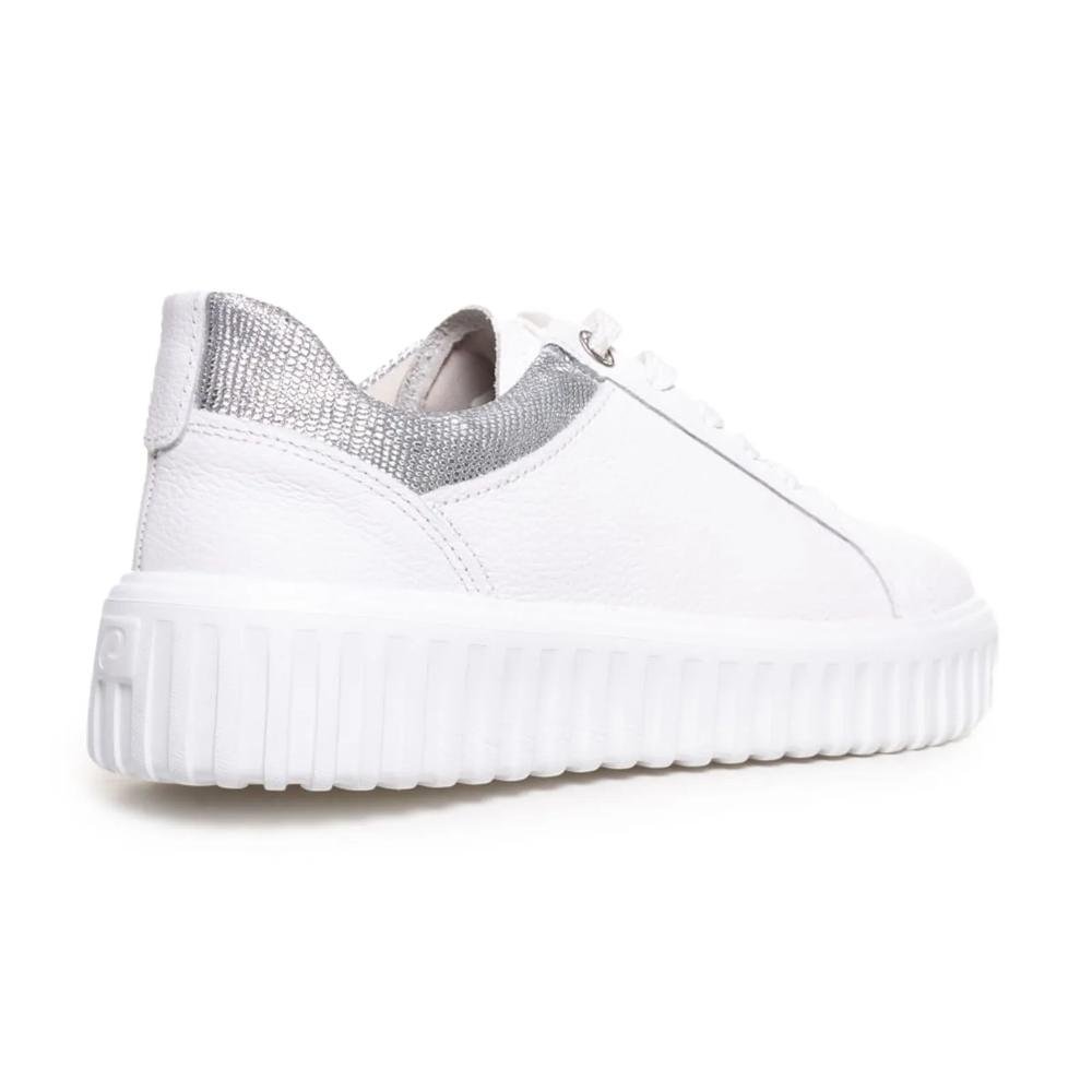 Tênis Pegada Casual Detalhe Metal Feminino Branco 4