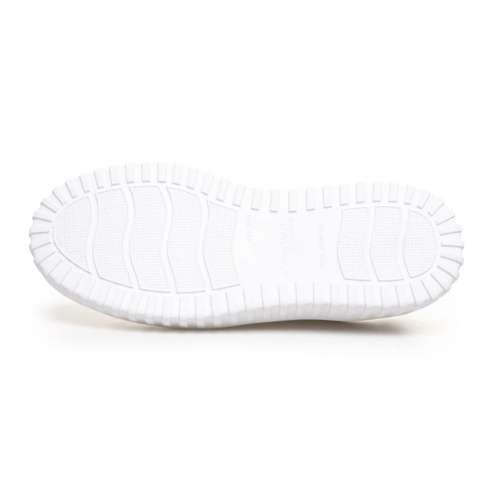 Tênis Pegada Casual Detalhe Metal Feminino Branco 6