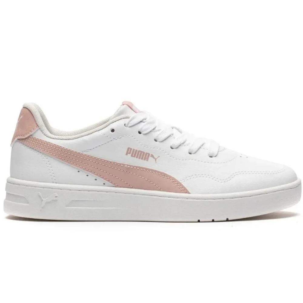 Tênis Puma Court Lally Feminino Branco/Rosa 1