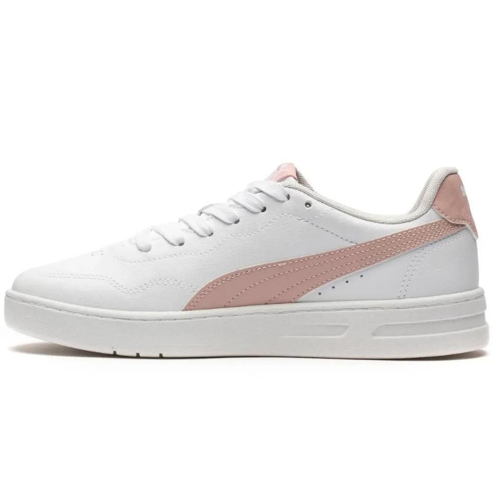Tênis Puma Court Lally Feminino Branco/Rosa 2