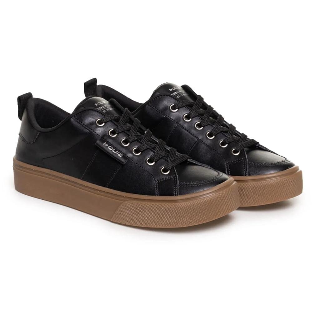 Tênis Quiz Casual Cadarço Feminino Preto 3