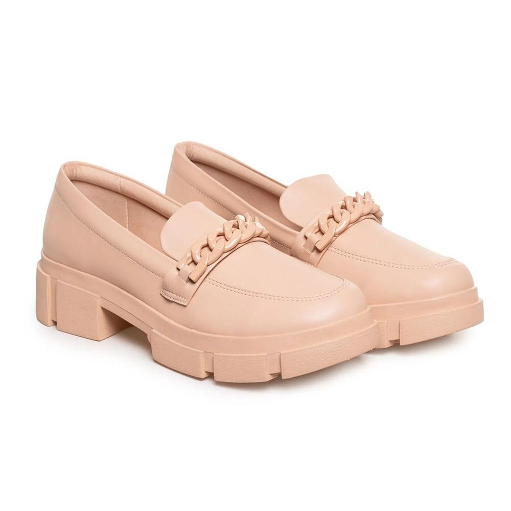 Sapato Mocassim Quiz Corrente  Feminino Nude 3