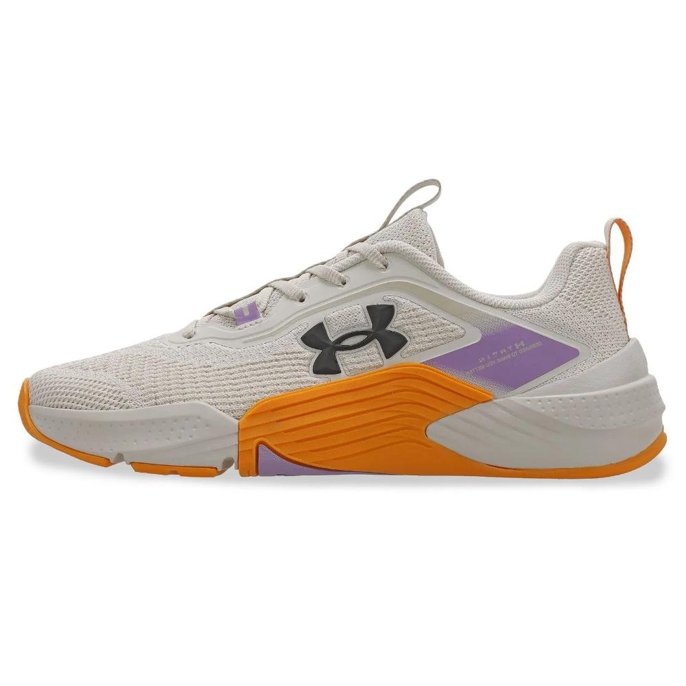 Tênis Under Armour Tribase Reign 2 SE Masculino Creme/Laranja/Roxo 2
