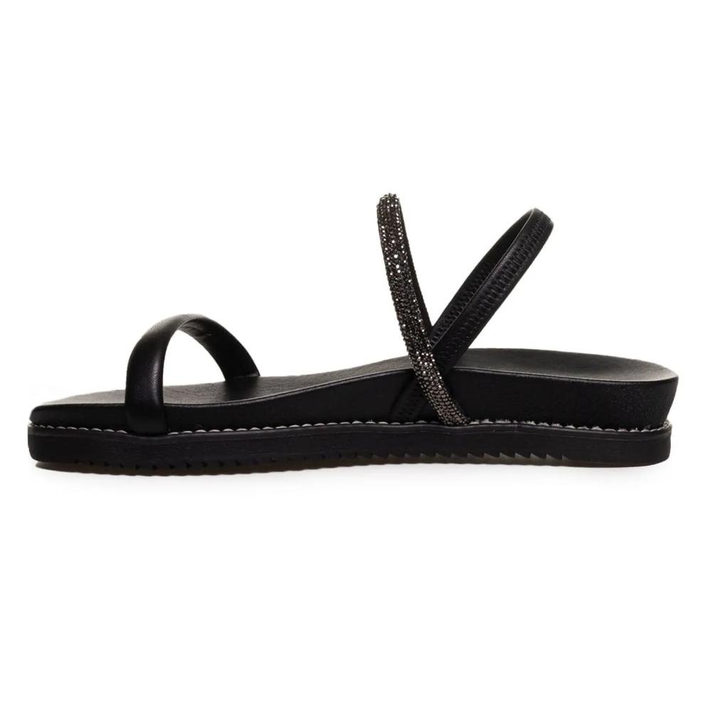 Sandália Via Marte Papete Elástico Feminina Preto 2