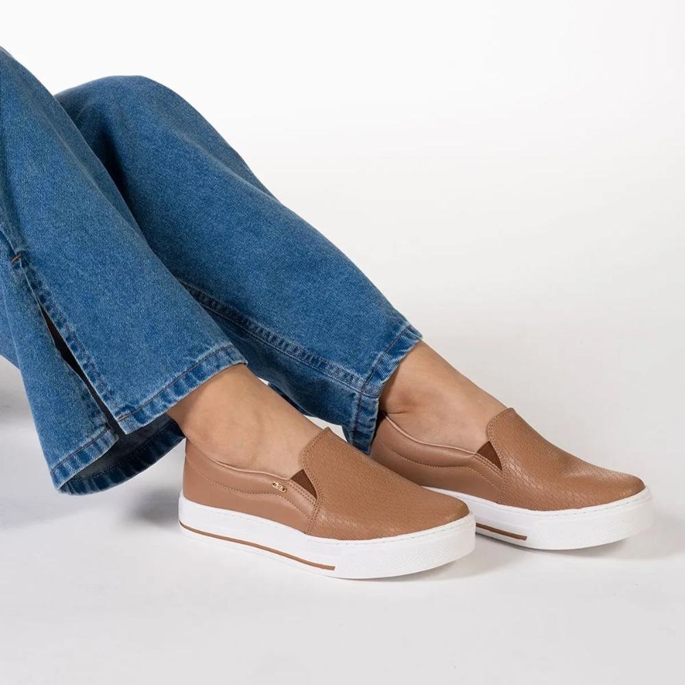 Tênis Via Marte Casual Feminino Marrom 5