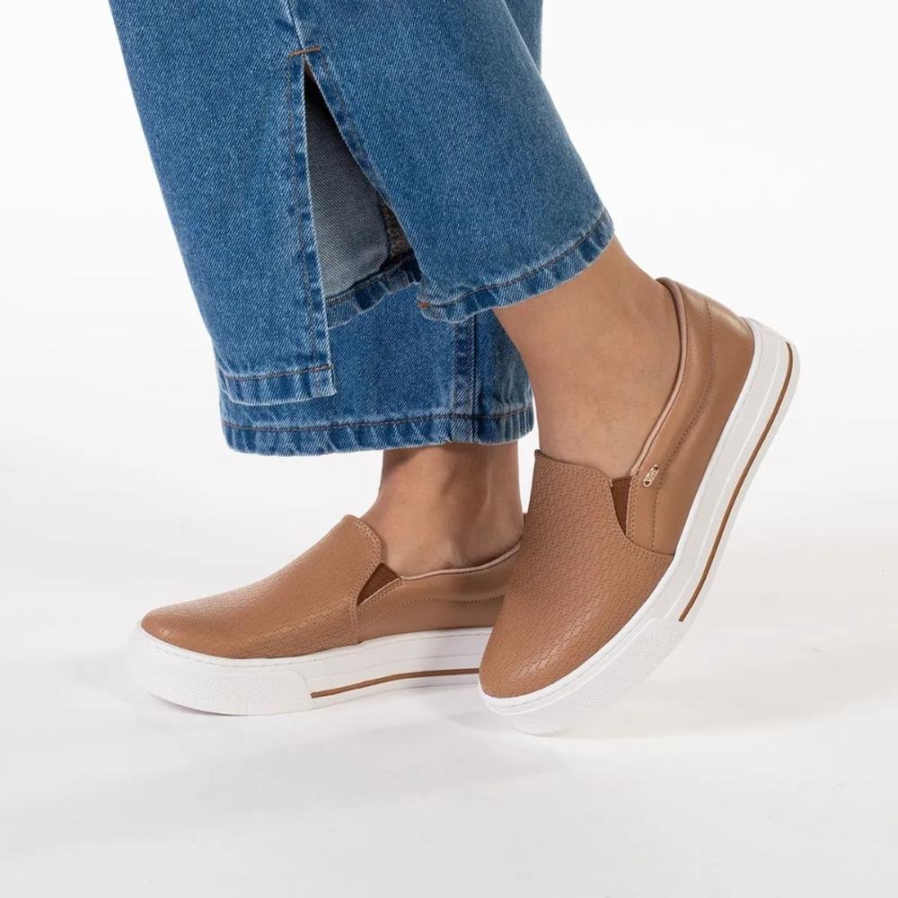 Tênis Via Marte Casual Feminino Marrom 6