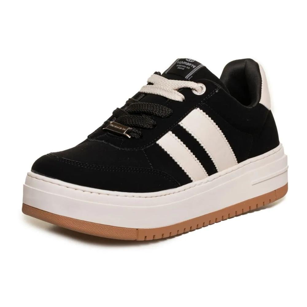Tênis Via Marte Sneaker Flatform Feminino Preto 5