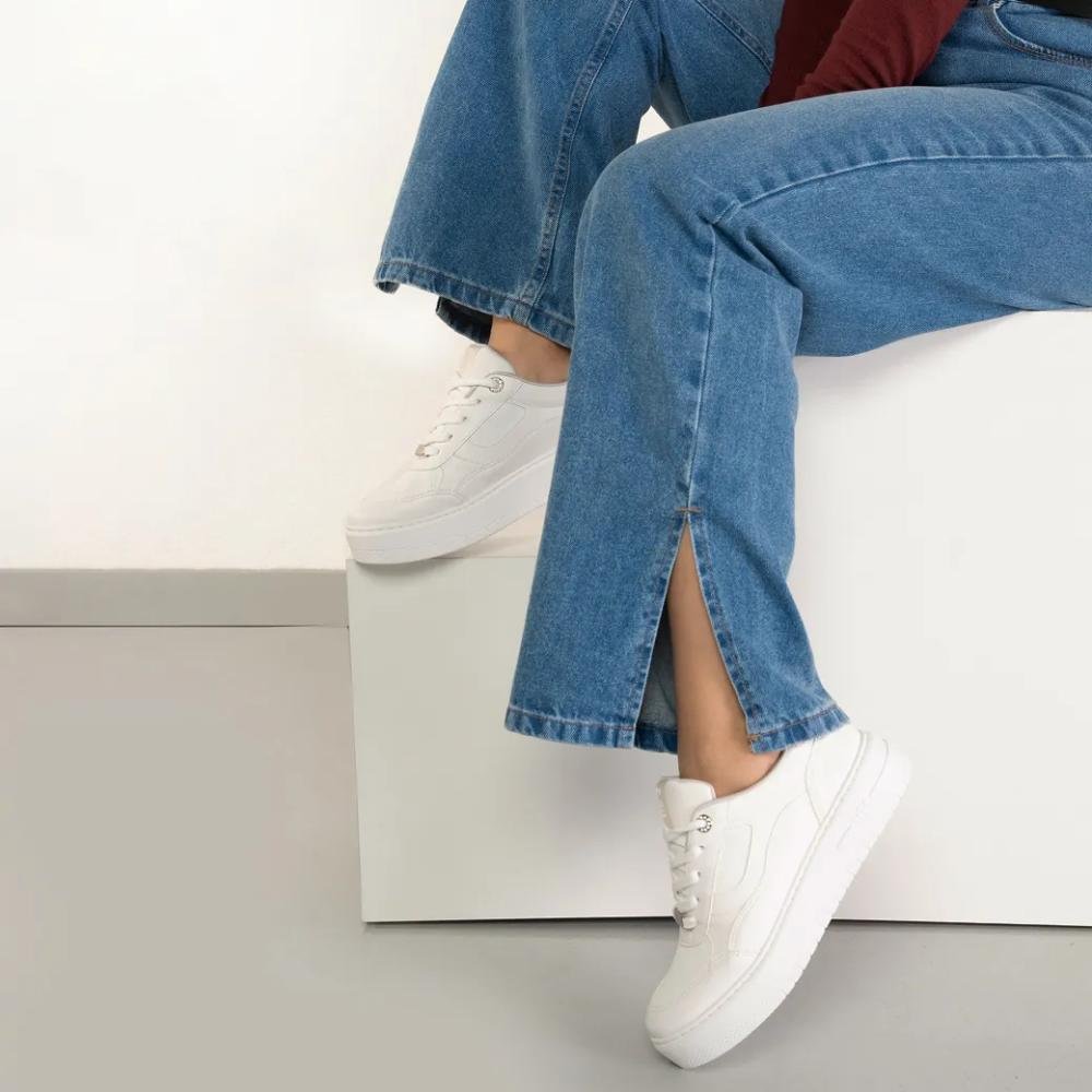 Tênis Via Marte Plataforma Feminino Branco 6