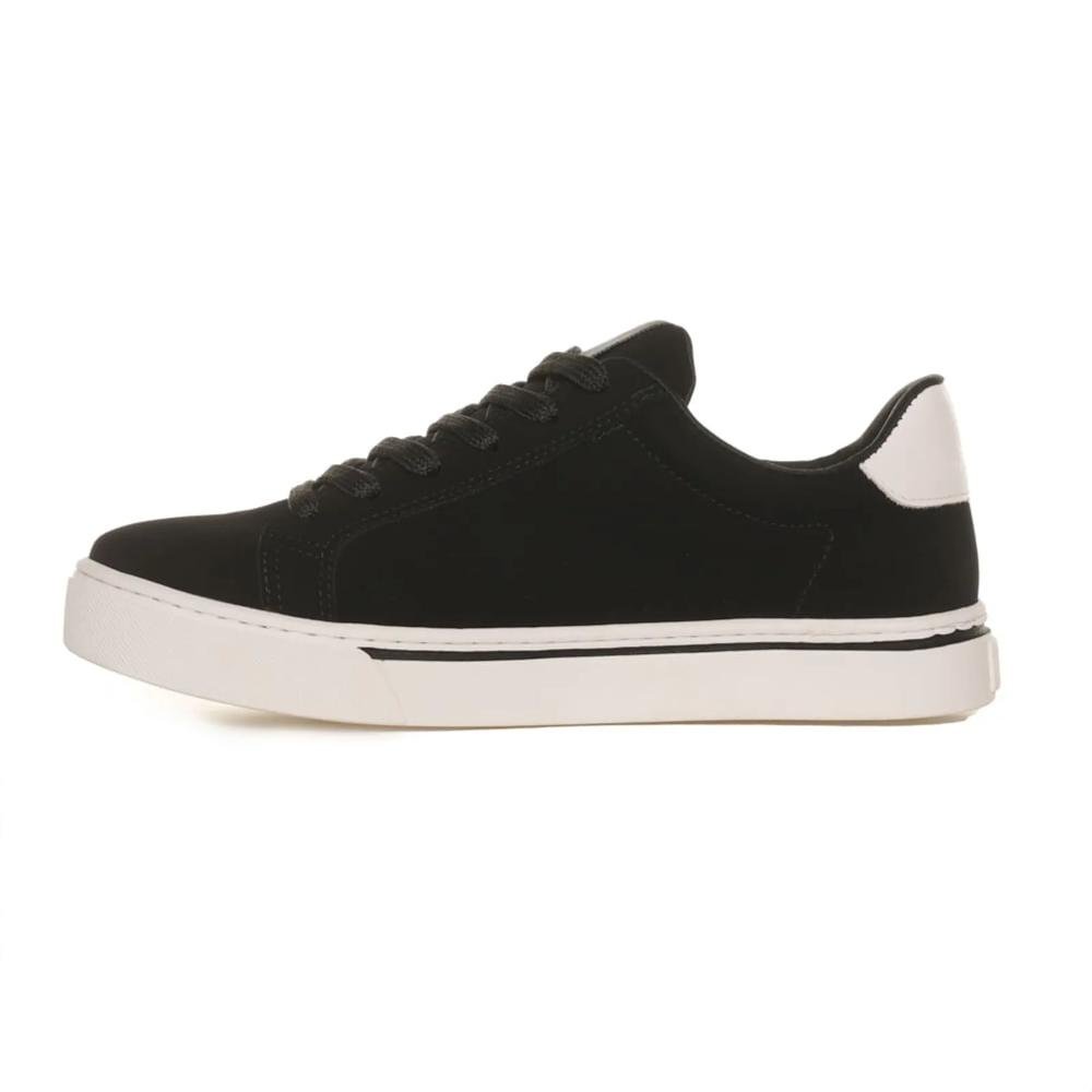 Tênis Via Marte Nobuck Feminino Preto/Branco 2