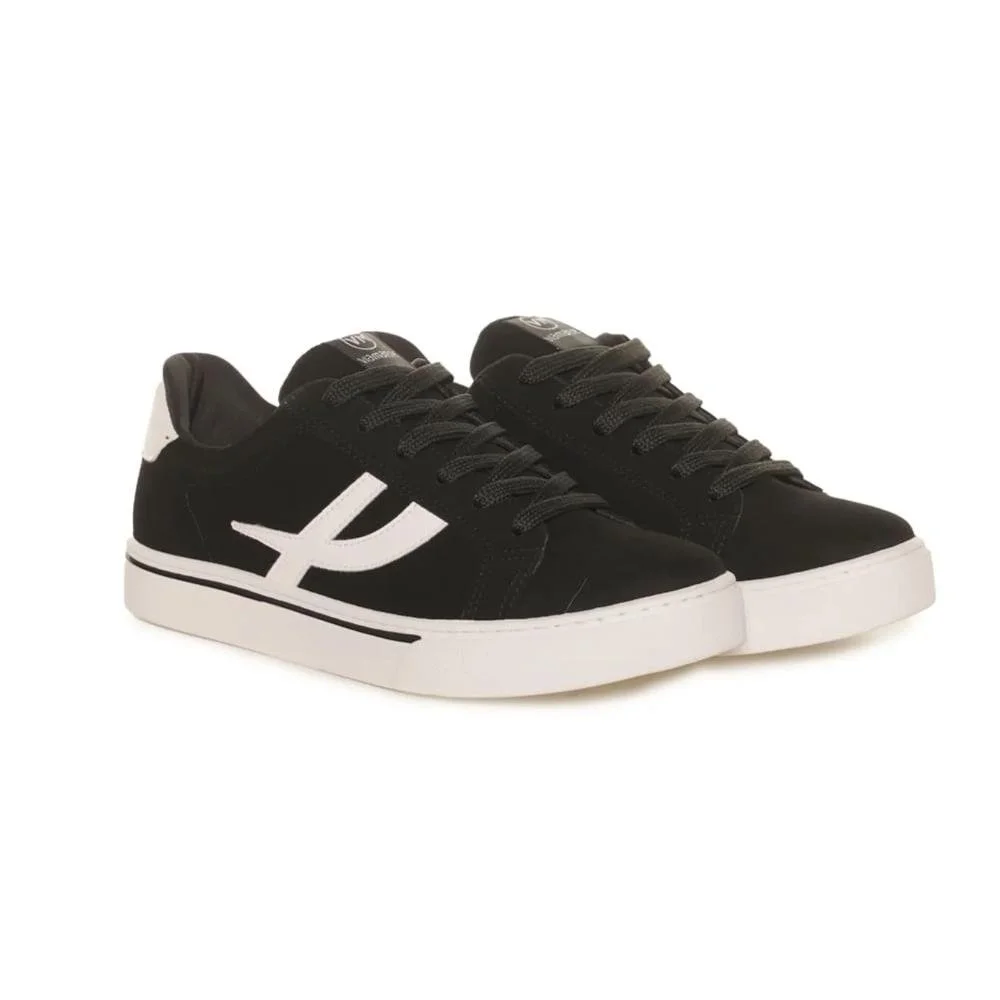 Tênis Via Marte Nobuck Feminino Preto/Branco 4