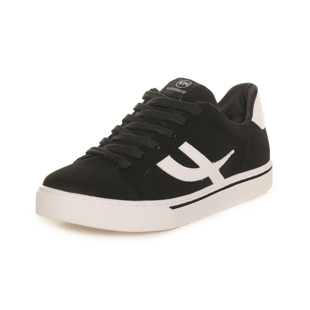 Tênis Via Marte Nobuck Feminino Preto/Branco 5