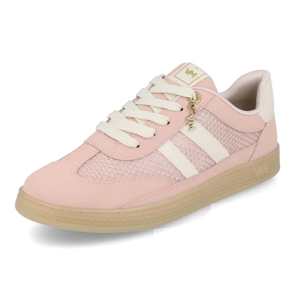 Tênis Via Marte Detalhe em Tela Feminino Rosa 5