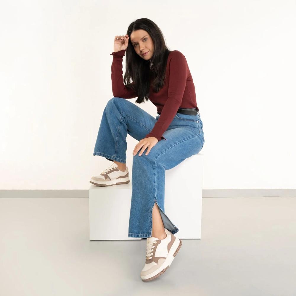 Tênis Via Marte Sneaker Urbano Feminino Marrom 7