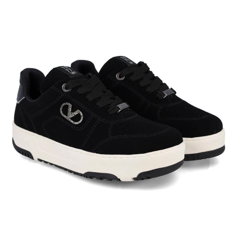 Tênis Via Marte Flatform Urbano Feminino Preto 4