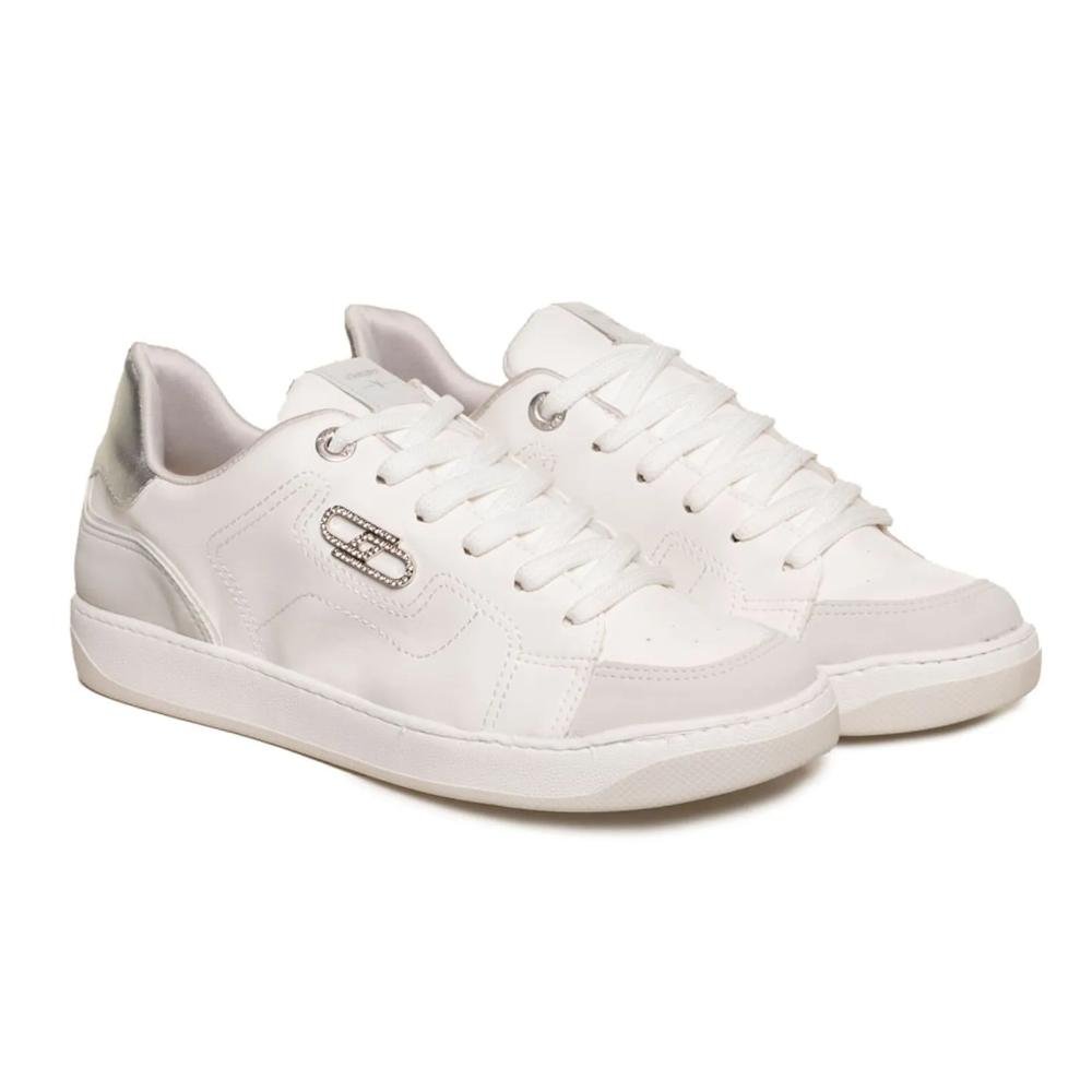Tênis Via Marte Detalhe Metalizado Feminino Off White 4