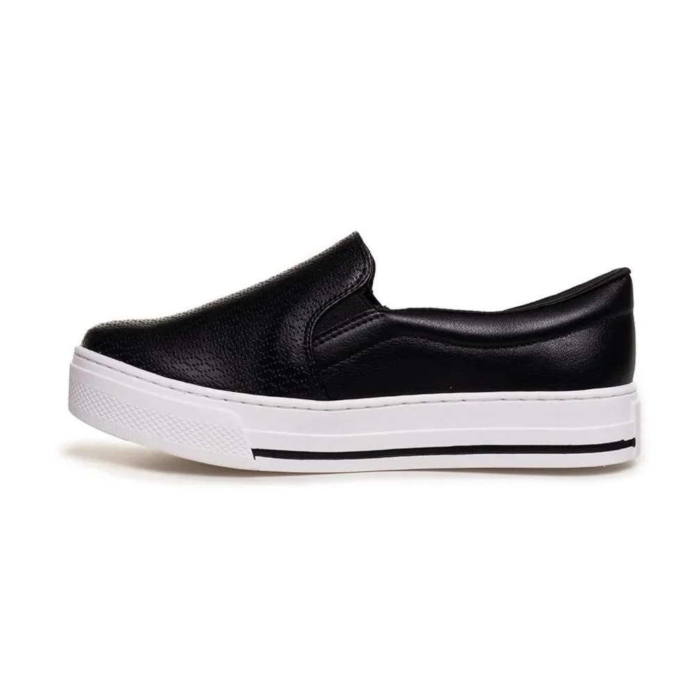 Tênis Via Marte Slip On Feminino Preto 2