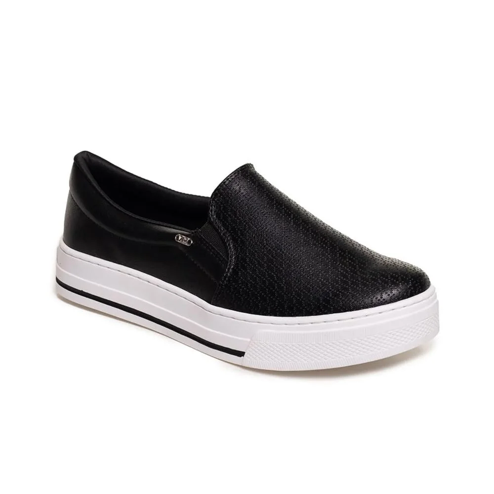 Tênis Via Marte Slip On Feminino Preto 3