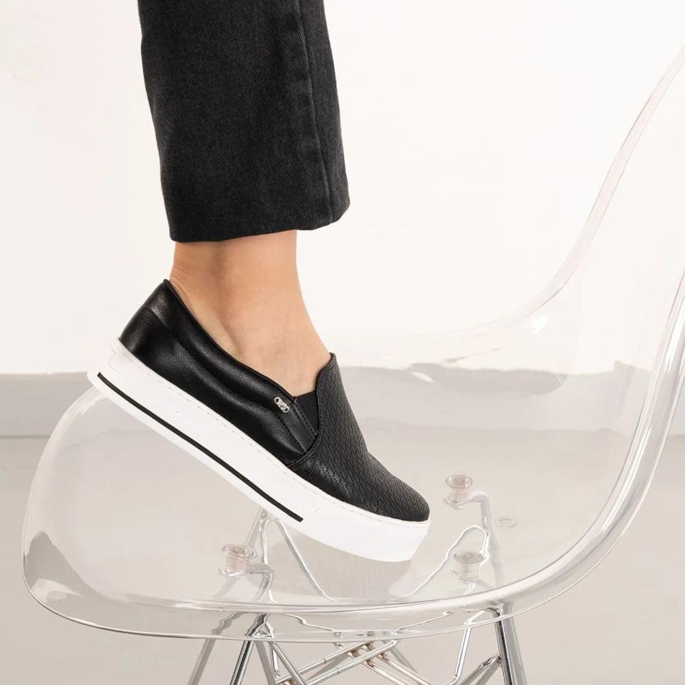 Tênis Via Marte Slip On Feminino Preto 6