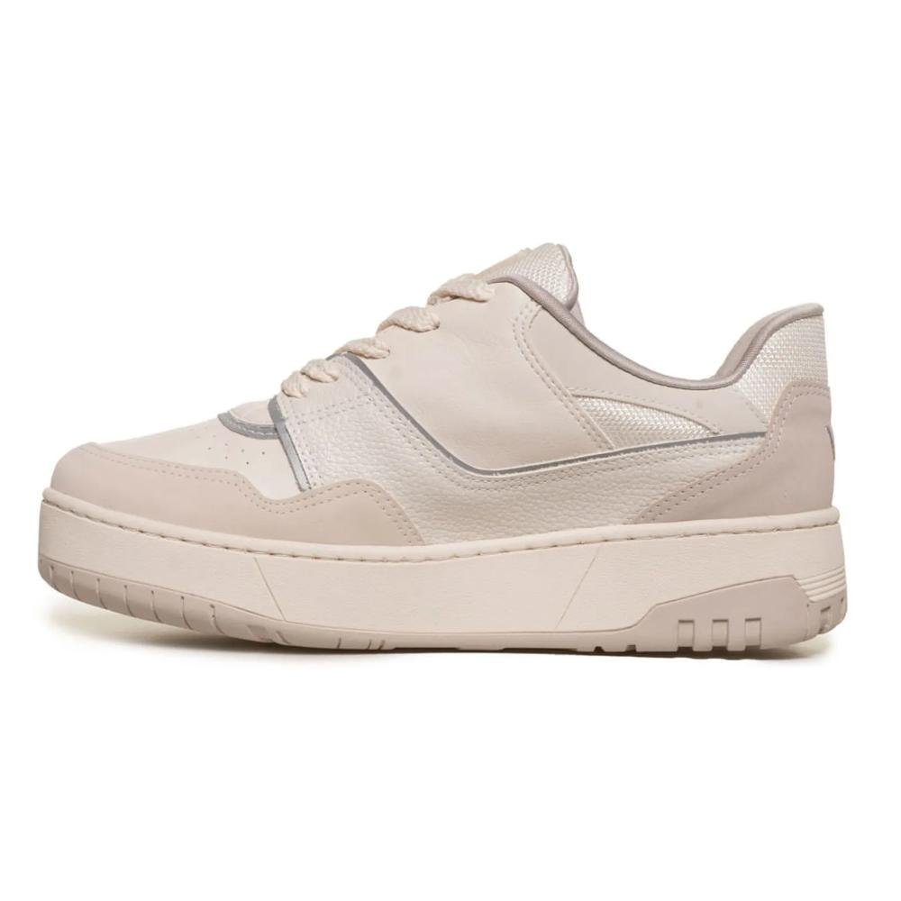 Tênis Via Marte 1977 Plataforma Feminino Bege 2