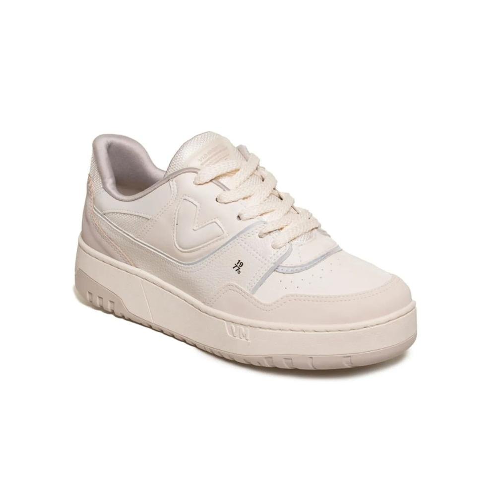 Tênis Via Marte 1977 Plataforma Feminino Bege 3