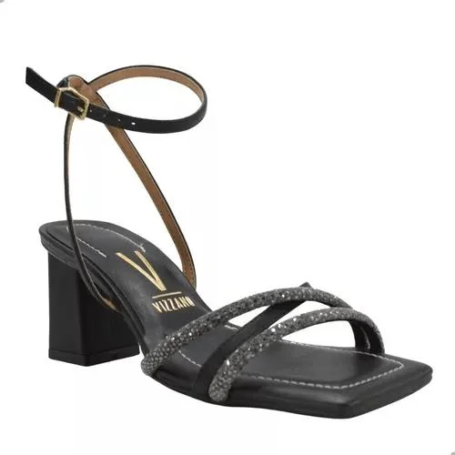 Sandália Vizzano Amarração Salto Bloco Feminina Preto 3