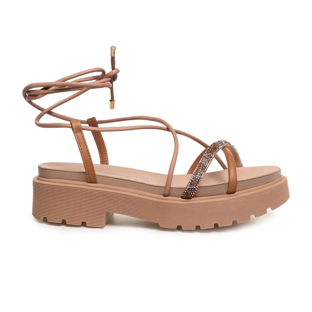 Sandália Vizzano Amarração Plataforma Feminina