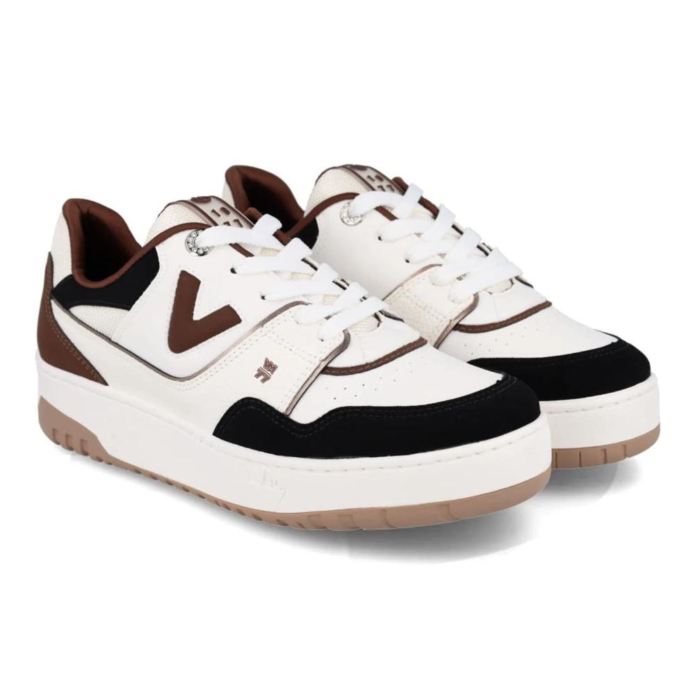 Tênis Via Marte Chunky Feminino Branco/Marrom 6