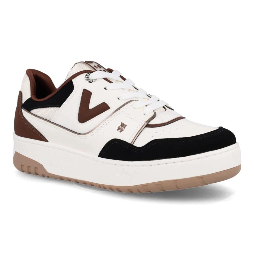 Tênis Via Marte Chunky Feminino Branco/Marrom 3