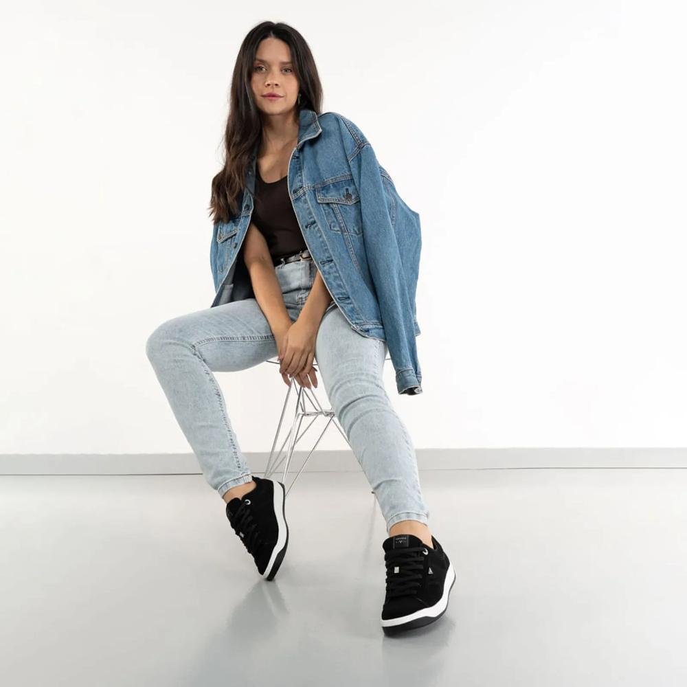 Tênis Via Marte Urbano Casual Feminino Preto 6