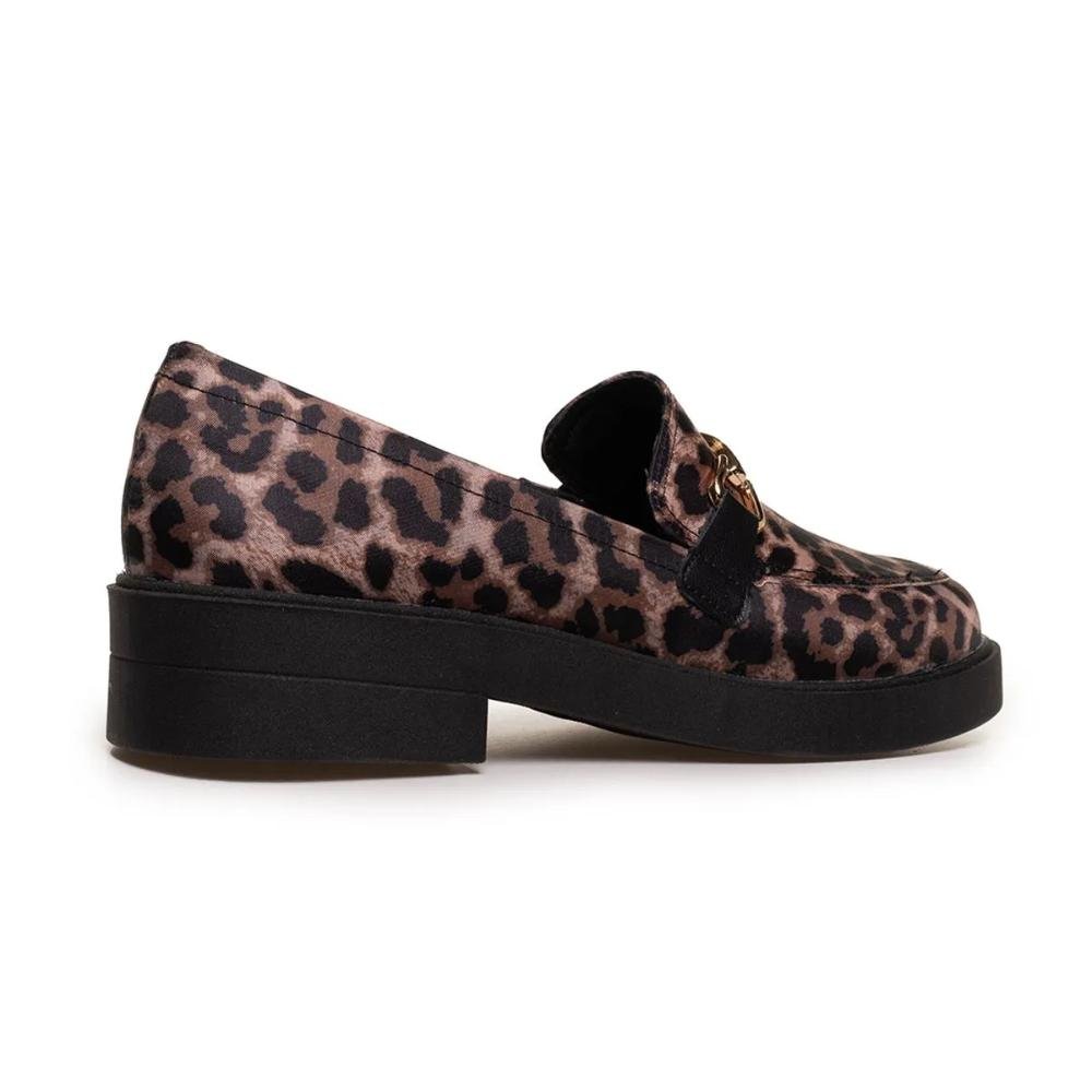 Sapato Mocassim Bebecê Fivela Feminino Onça 6