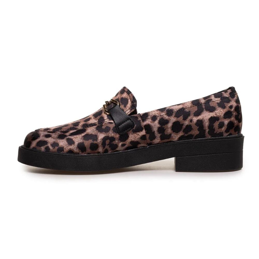 Sapato Mocassim Bebecê Fivela Feminino Onça 2