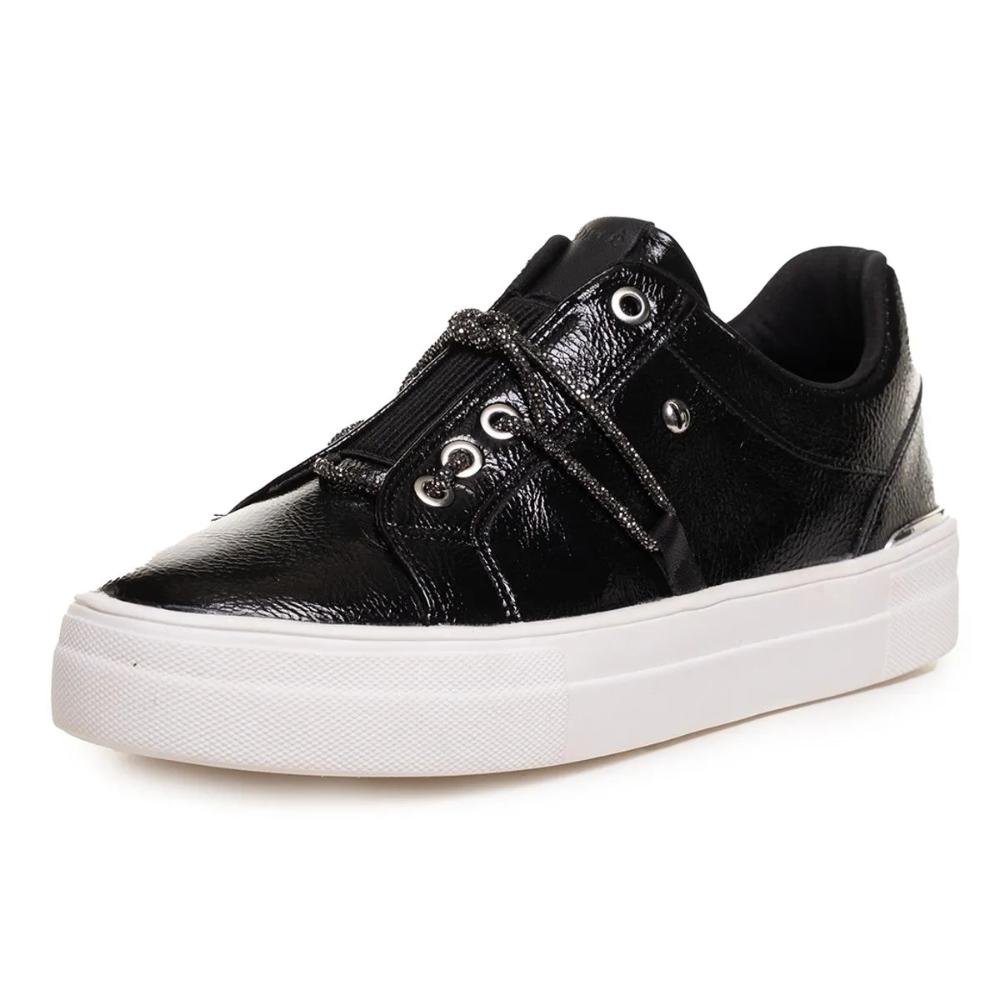 Tênis Bebecê Casual Brilho Feminino Preto 5