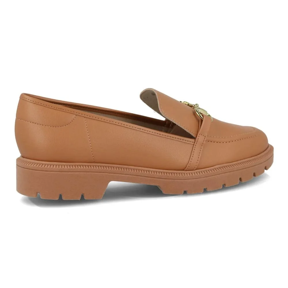 Sapato Mocassim Beira Rio Clássico Feminino Caramelo 5