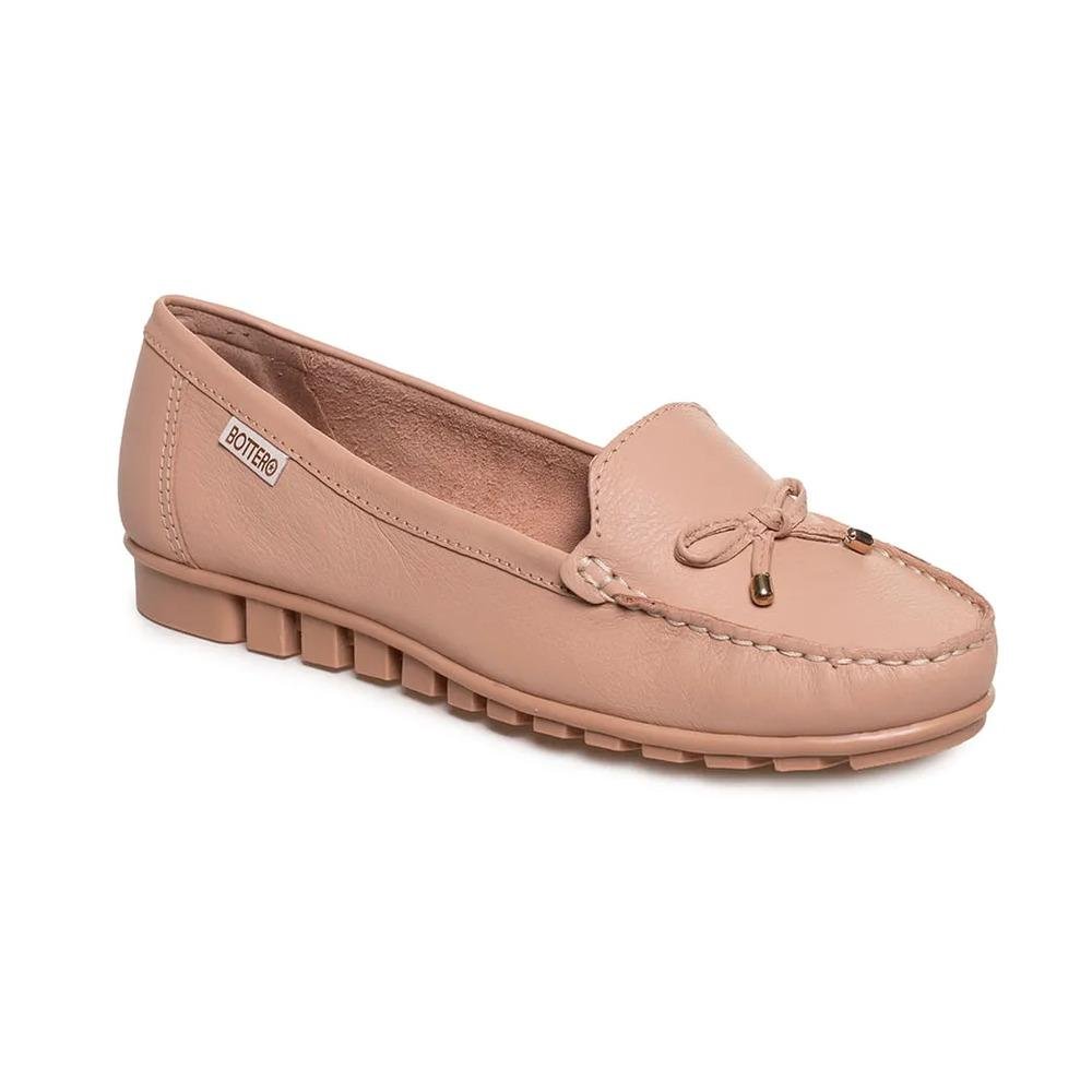Sapato Mocassim Bottero Couro Feminino Nude 4